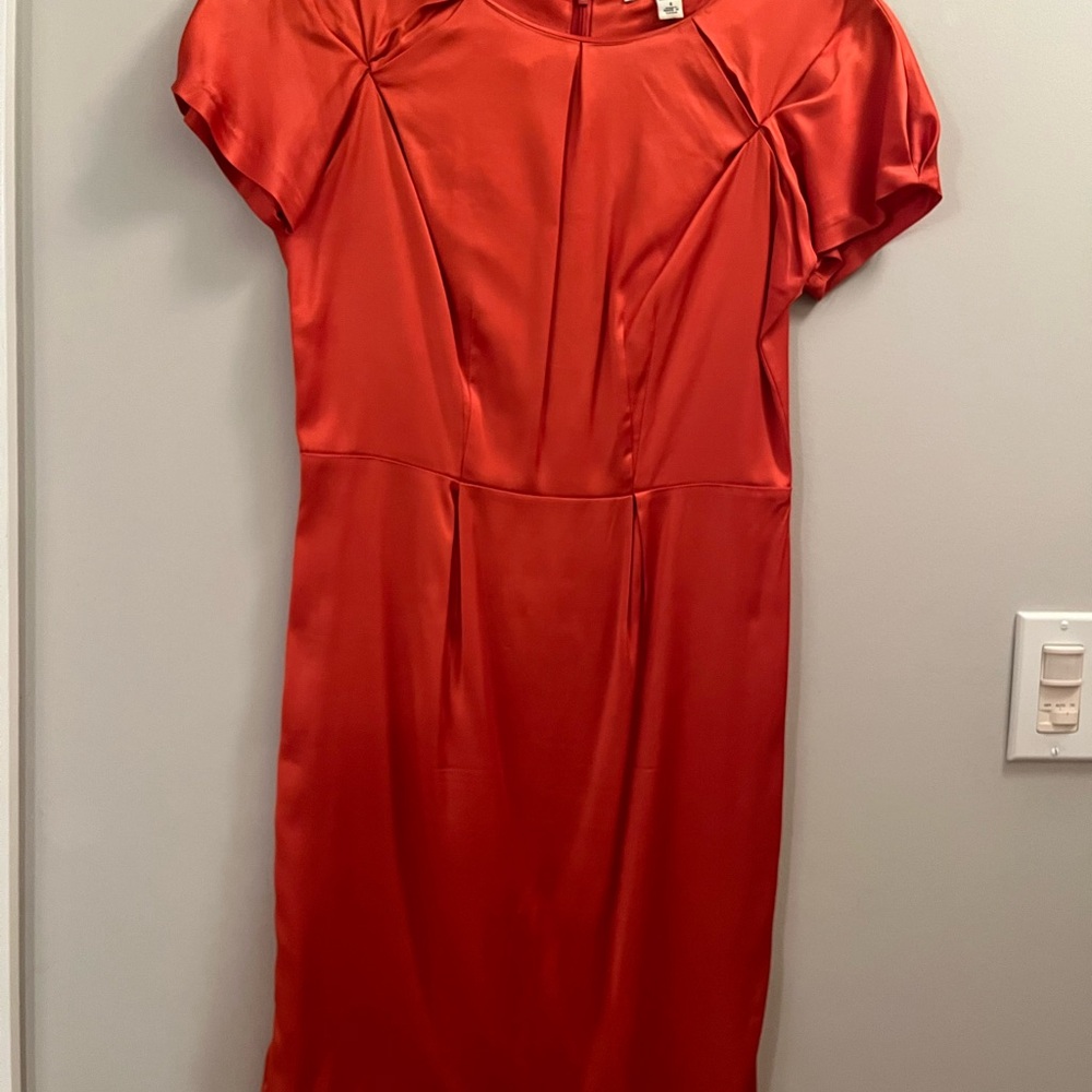 Banana Republic Orange Satin Dress size 4-6